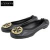 Excellent Condition MINNIE Buckle Logo Flats, Leather, Women's, Black, Size 5 1/2 M Shoes 5 1/2M blackUsed