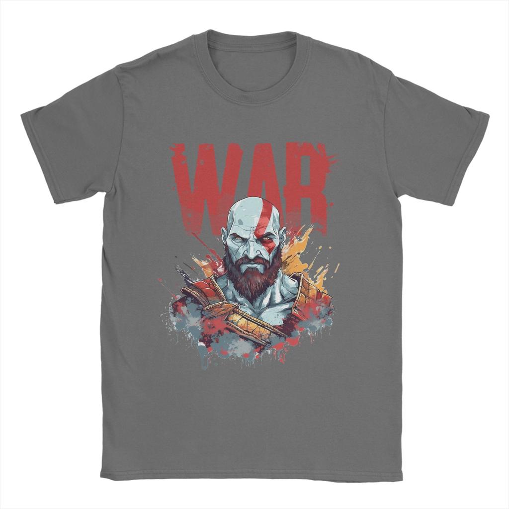 THE GOD OF WAR Unisexs T Shirt  Novelty Tee Shirt Short Sleeve Round Neck TShirts Cotton New Arrival Tops