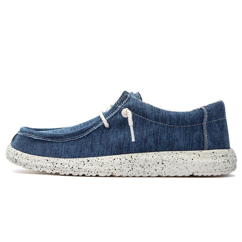 Men Vulcanized Shoes Slip Wear New Summer Men's Canvas Shoes Comfortable Soft Men's Shoes Breathable Men's Casual Flat Shoes