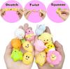 1/10/30/50/100PCS Easter Squishy Dinosaur Eggman Cute Chicken Carrot Head,Silly Dog Dumpling Stress Relief Toy Squishy