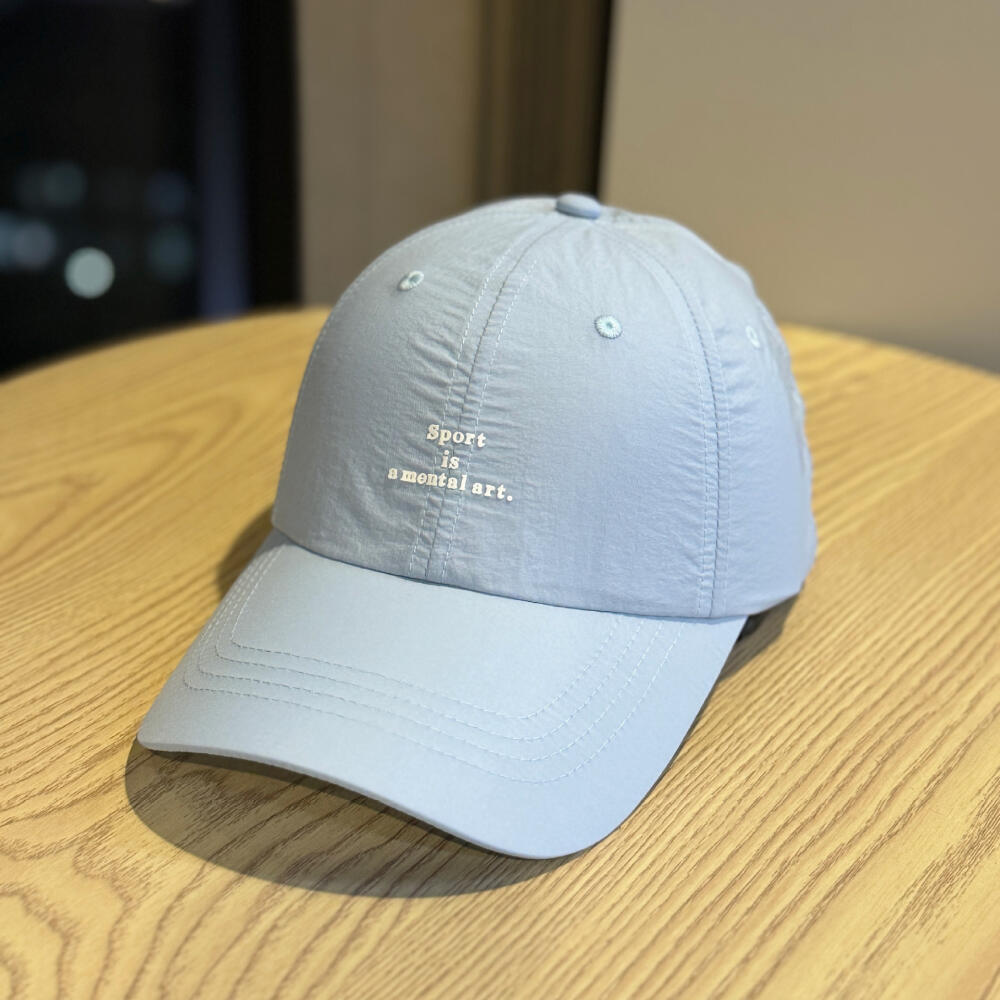 Korean Style Letter Embroidered Mesh Baseball Cap, Quick Dry Nylon Casual Hat for Men Women Daily Outdoor Streetwear Headwear