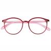 Ultralight Anti Blue Light Reading Glasses Women Fashion Elegant Purple Round Presbyopia Glasses Anti-Fatigue Glasses Magnifier