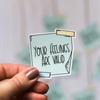 Your Feelings Are Valid Sticky Note Sticker | Affirmation Sticker