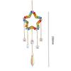 Colorful Beads Crystal Light Catching Jewelry Car Accessories Crystal Frame Pendant Window Accessories Outdoor Garden Decoration