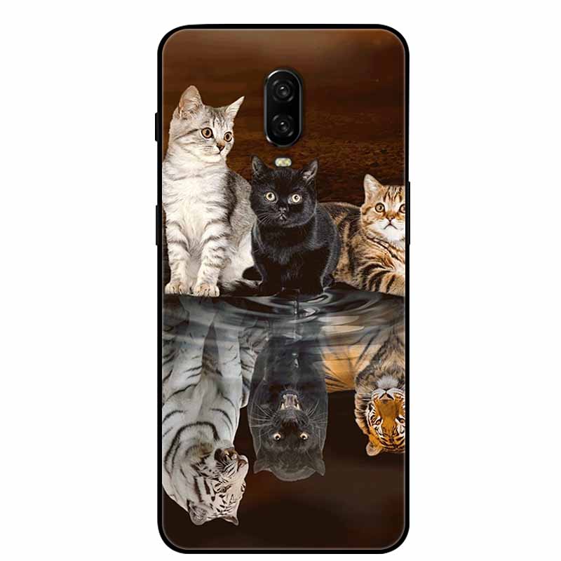Чехол для Oneplus 6T Силиконовый Милый ТПУ Мягкая Крышка Телефона для One Plus 6 6T Защитные Задние Панели oneplus6T Милые Кошки Funda Capa