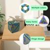 3D Printed Stress Relief Cube Toy Brain Teaser Deformable Puzzle Cube Desk Toy Teens Adults Calming Decompression Flipping Sensory Toy