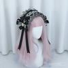 Japanese Style  Lolita Hair Bow Handmade Christa Ribbon Lace Headband Kawaii Hair Accessories Ready To Ship
