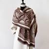 2024 New Elegant Ladies' Pashmina Jacquard Cashmere Scarf Winter Thick Warmth Two-Sided Shawl Coldproof Windproof Blanket Scarf