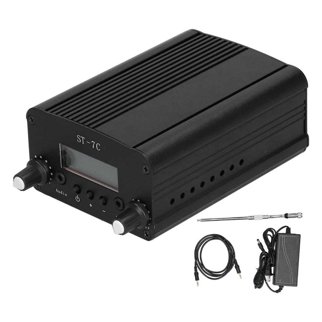 Вещательный передатчик FM ЖК-экран Радио Стерео Станция Аксессуары 1/7 Вт