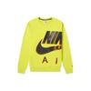 Nike Air X Kim Jones Co-Branded Logo Print Fleece Sweatshirt Men Tops Neon-Green DD0692-344