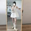 Small White Sleeveless Vest Dress Women's Gentle Wind Summer Temperament Skirt Loose Bud Short Skirt