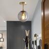 E27 Потолочное стеклянное освещение Минималистичный современный круглый стеклянный шар Потолочный светильник Коридорный светильник Креативное освещение гостиной