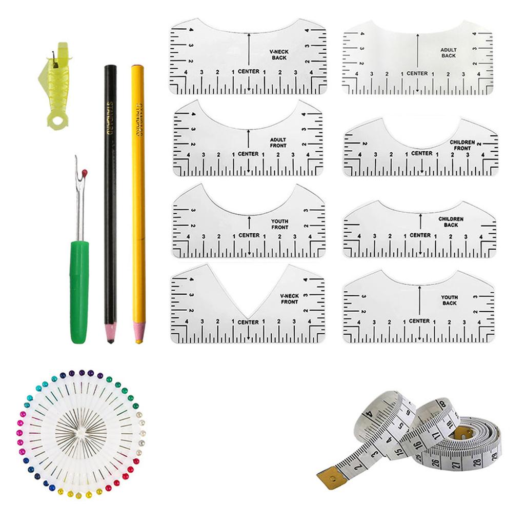 Линейка для футболок, инструмент для выравнивания направляющих, линейка для футболок, центрирование рисунков, инструменты для выравнивания футболок с мягкой лентой, распарыватель швов,
