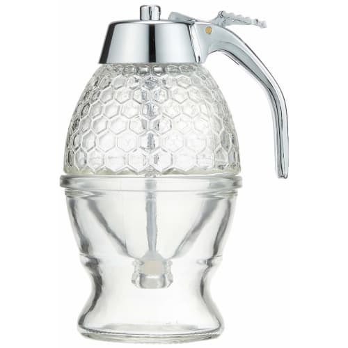 Satokinzoku SALUS Honey Dispenser, Saucer Type, Glass