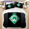 Постельное белье с узором SV Werder Bremen Комплект одеял Покрывало Наволочка Домашний Декор Подарок на День Рождения (1 пододеяльник + 2 наволочки, без наполнителя)