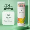 Deli 6812 Series Water-Soluble Oil-Based Colored Pencil Set - Available in 24, 36, or 48 Colors