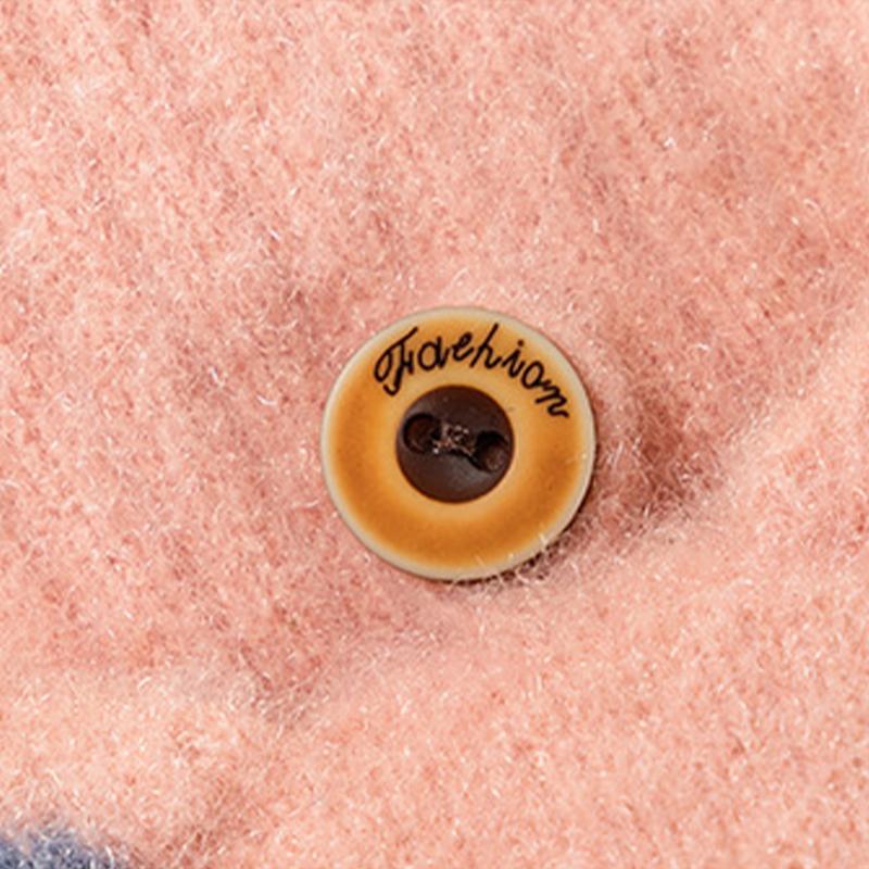 Женские зимние перчатки с милым рисунком, откидные теплые студенческие вязаные перчатки с полупальцами для письма