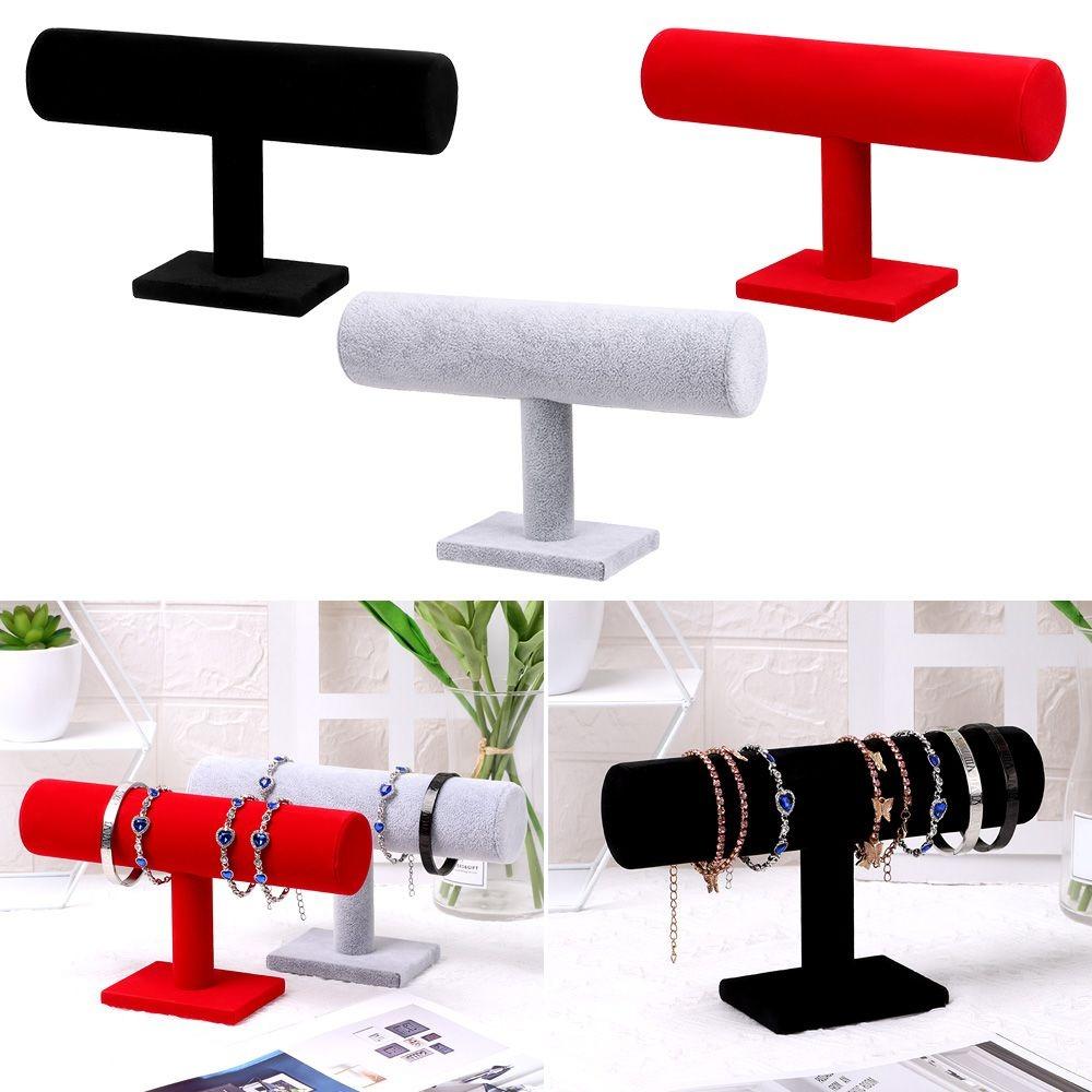 Стенд для выставки товаров Бархатная Т-образная подставка H-образный браслет для ювелирных изделий Прочный стеллаж для ювелирных изделий Ювелирные изделия