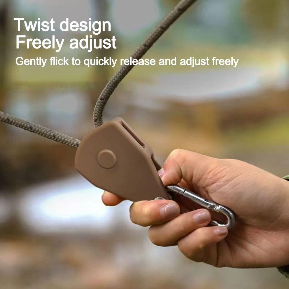with Buckles Tent Ropes Reflective Pulley Tensioner Fastener Tie Down Fastener  Camping Accessories