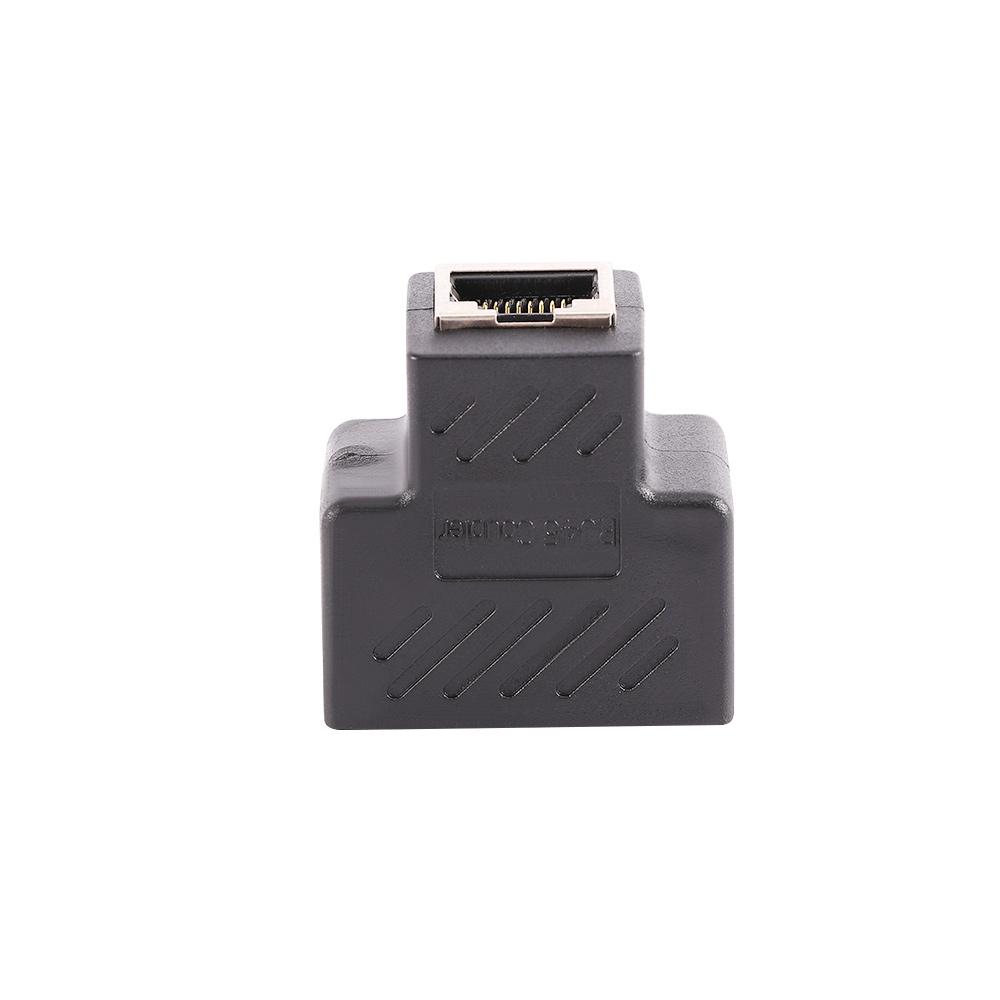 LAN Docking Plug 1 To 2 Ways Extender Coupler RJ45 Splitter Adapters Network Connector