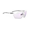 Спортивные солнцезащитные очки RUDYPROJECT MUGNUS Белые Фотохромные Лазерно-фиолетовые для Гольфа Глянцевые/ImpX2 (SP757569-0000)