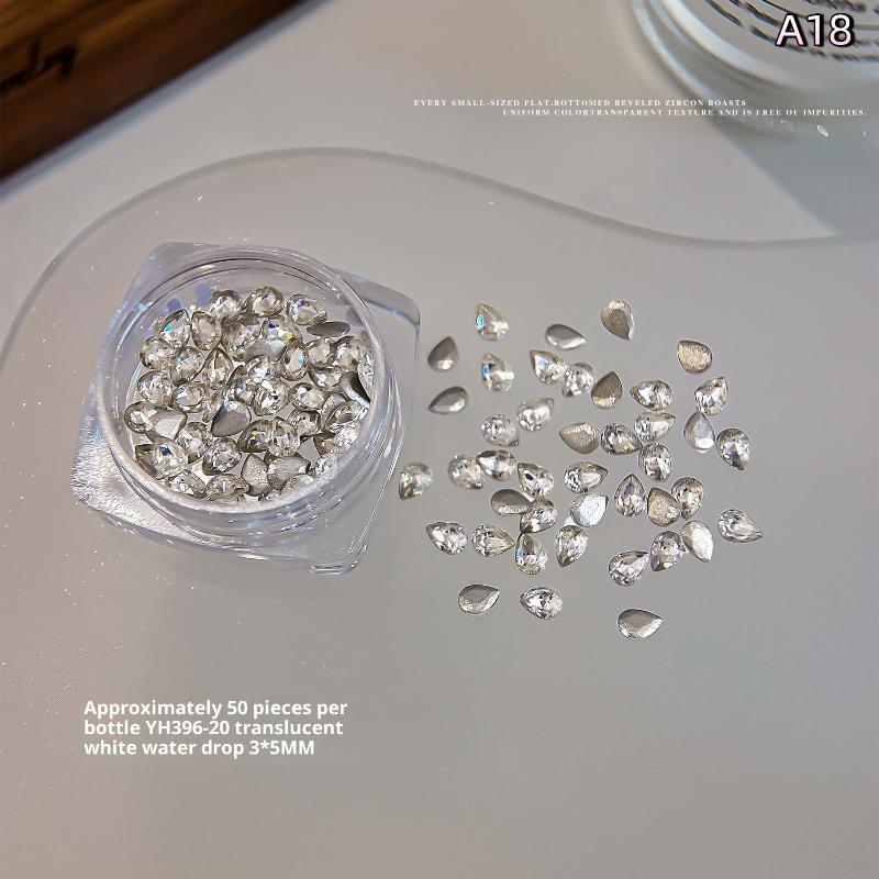 Смешанные циркониевые стразы для ногтей, блестящие бриллианты для ногтей, плоские драгоценные камни для ногтей, стеклянные камни, украшение для ногтей, шарм для ногтей, DIY маникюрное искусство