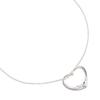 TIFFANY&Co. Open Heart Necklace Elsa Peretti Silver925 Heart 5.1g Women Used