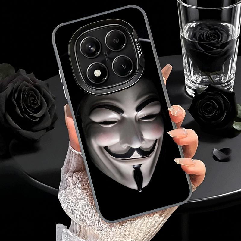 Анонимная маска V Мягкий чехол для телефона для Samsung Galaxy S24 S25 FE S26 Edge S23 Ultra S22 Plus S21 + Ударопрочный чехол Задняя панель