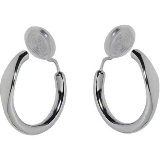 Серебристые Геометрические Минималистичные Серьги-Каффы для Держателя Спирали от Комаров