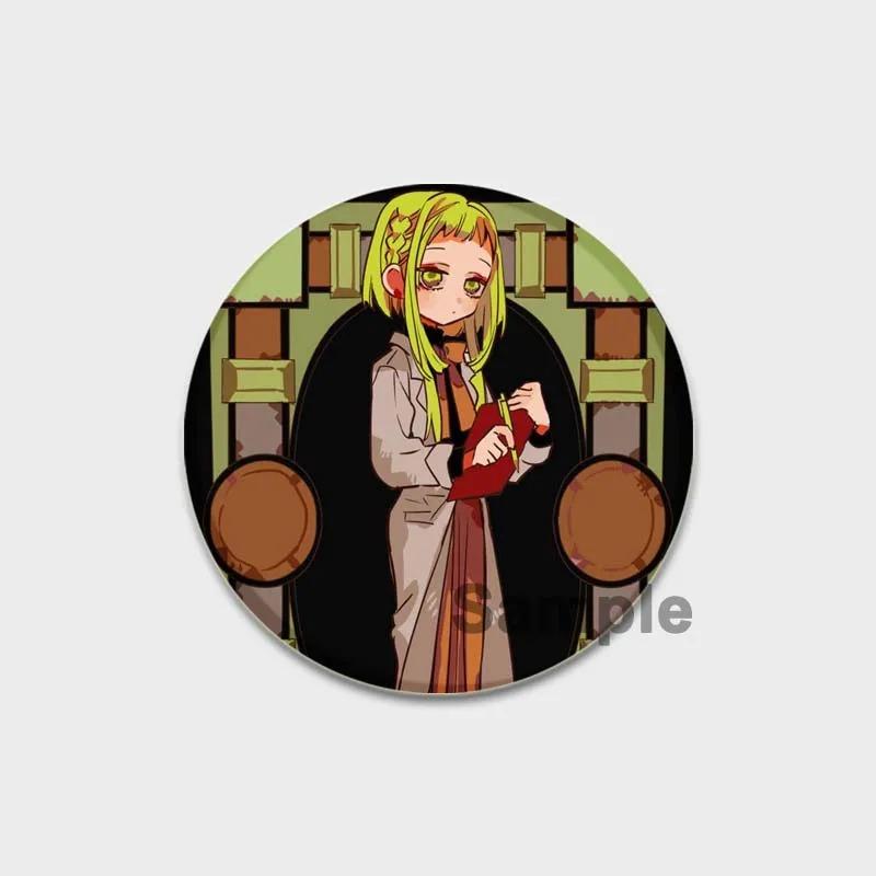 32/44/58 мм эмалевые булавки ручной работы, ювелирные аксессуары, аниме-брошь-булавка в виде унитаза Ханако-кун для одежды, украшения для рюкзака, значок для косплея