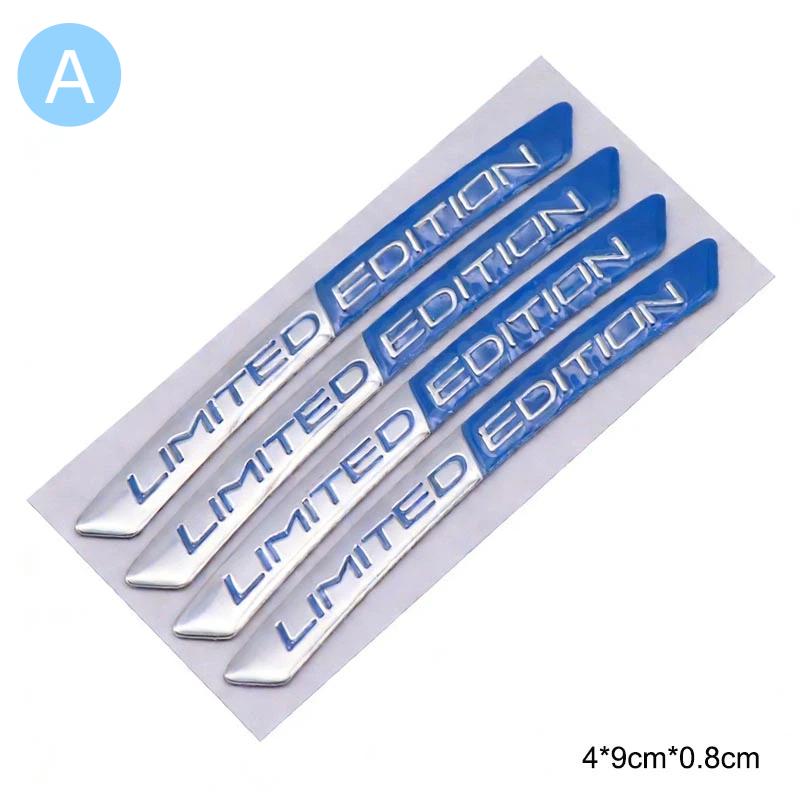 Aluminum LIMITED EDITION Car Wheel Hub Decoration Sticker For Sports Modification Accessories