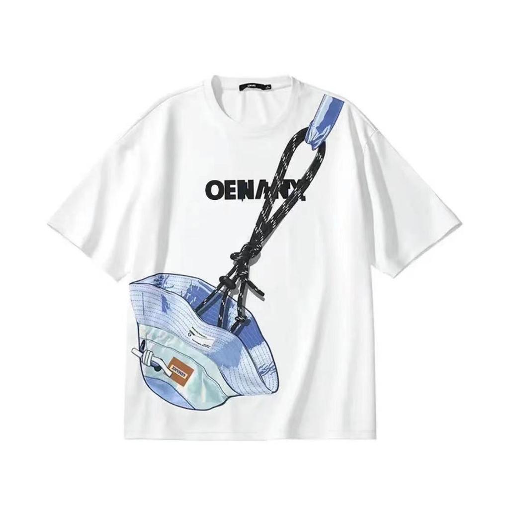 Трендовый комплект для пар: кепка Lightning King с карманом на молнии и футболка с коротким рукавом свободного кроя