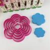 1 Set Flower Cookie Cutters Shape DIY Plastic Pentagram Hearts Baking Mould Stencils