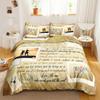 Letter To Son Duvet Cover Set Quote Saying Well-Known Saying Aphorism Bedding Set Inspirational Letters Polyester Qulit Cover