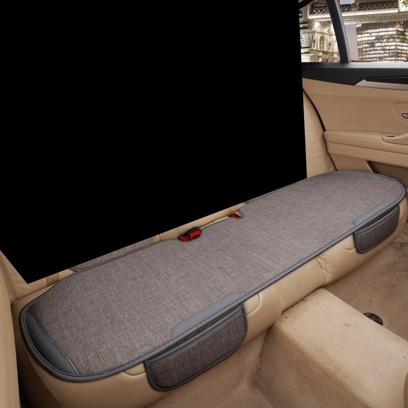 High-quality Universal Linen Car Seat Cushion Four Season Single Piece Butt Support Three Piece Set for Rear Seats