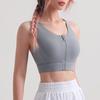 Женский спортивный бюстгальтер с передней молнией, ударопрочный, летний, удобный, красивый, для йоги, бега, фитнеса