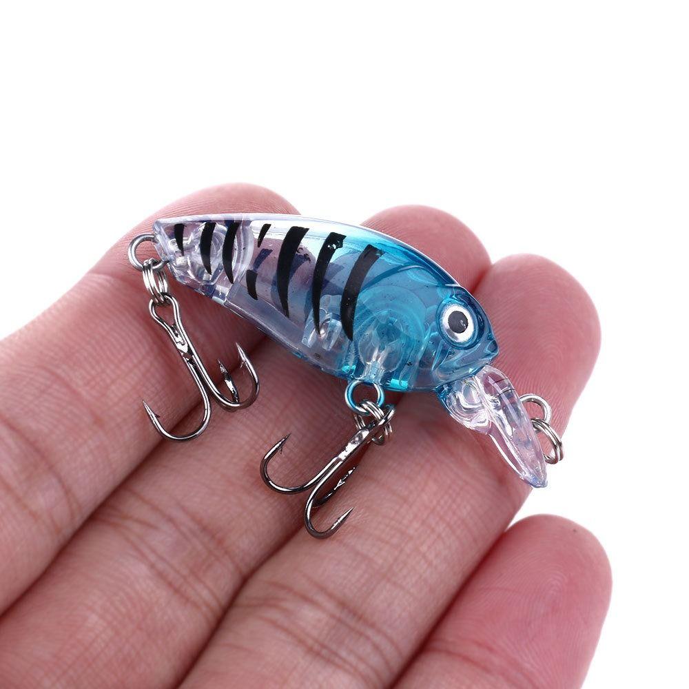 8Pcs/Box Mini Size Artificial Bait Micro Hard Bait Topwater Fishing Bait  Topwater Fishing