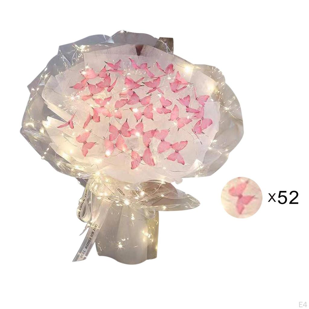 Букет бабочек DIY Материал упаковки Орнамент Качество изготовления Искусственные цветы