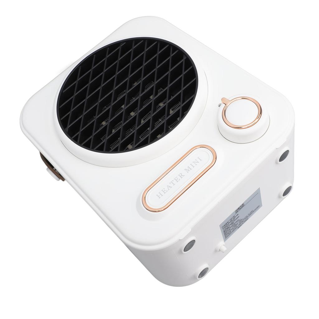 Portable Electric Space Heater PP 1000W Rapid Heating Overheat Protection Portable Heater Fan for