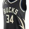 Jordan 22-23 Statement Edition Milwaukee Bucks Letter Print Дышащая майка для мужчин, черные топы DQ0151-010