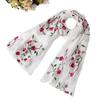 Spring And Summer New Flower Embroidery Ten Mile Peach Blossom Scarf Versatile Beach Towel Sunscreen Shawl Scarf For Women