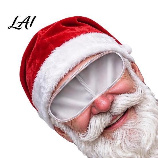 Elastic Face Mask Christmas Santa Claus Mask Funny Print Ski Breathable Festive Full Cover Balaclava for Outdoor Cycling & Holiday Parties