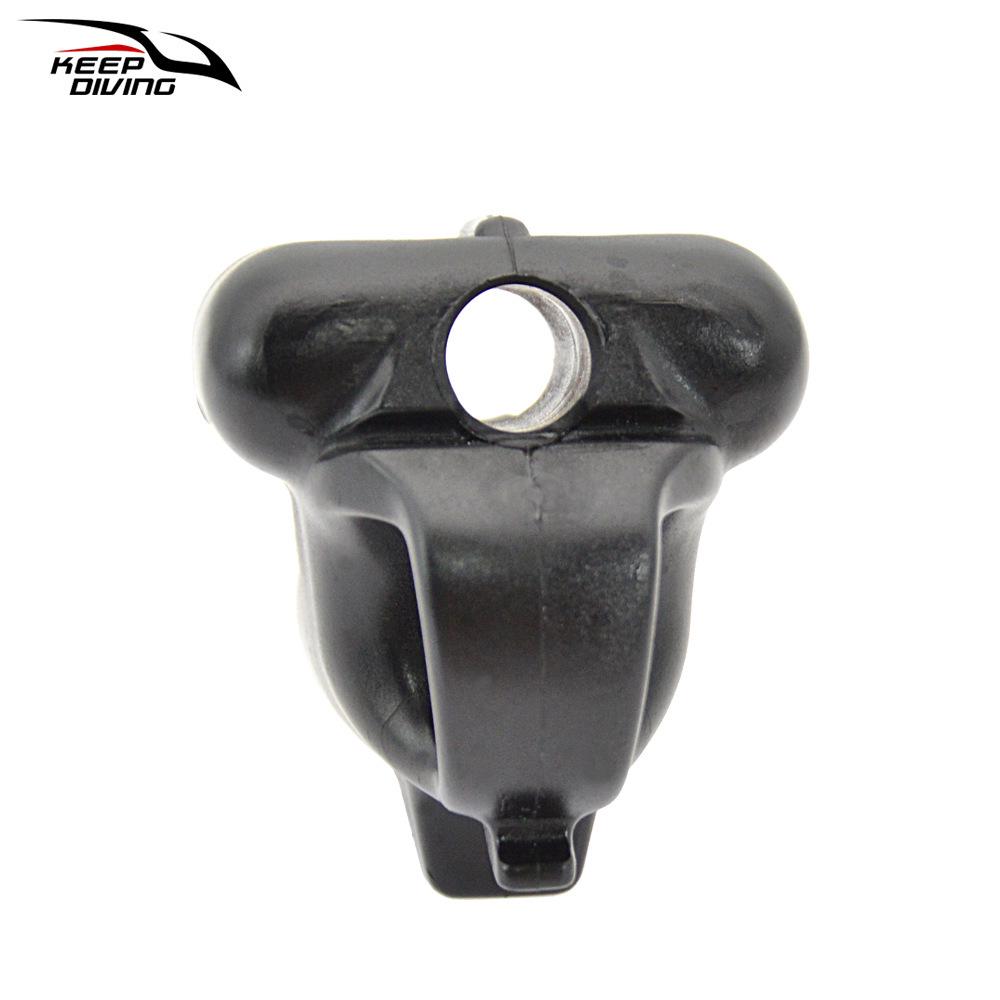 European Spear Gun Accessory: Single Hole Spearhead with Rubber Band Holder for Scuba Diving & Underwater Fishing