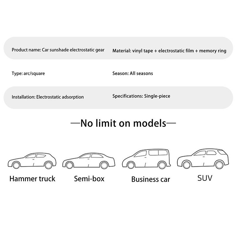 4-слойный солнцезащитный козырек для бокового окна автомобиля, сверхлегкие электростатические шторы, защита от солнца для ребенка, 99,9% УФ-блокер