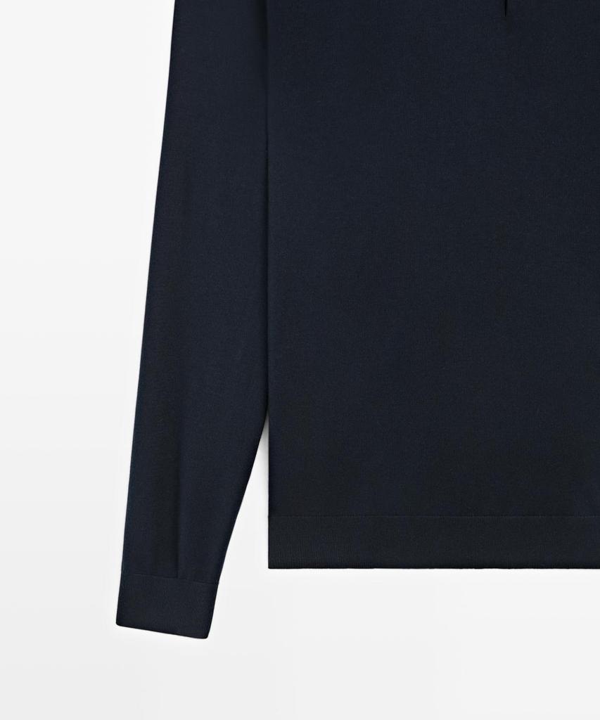 Masimodutti Хлопковый вязаный джемпер-поло