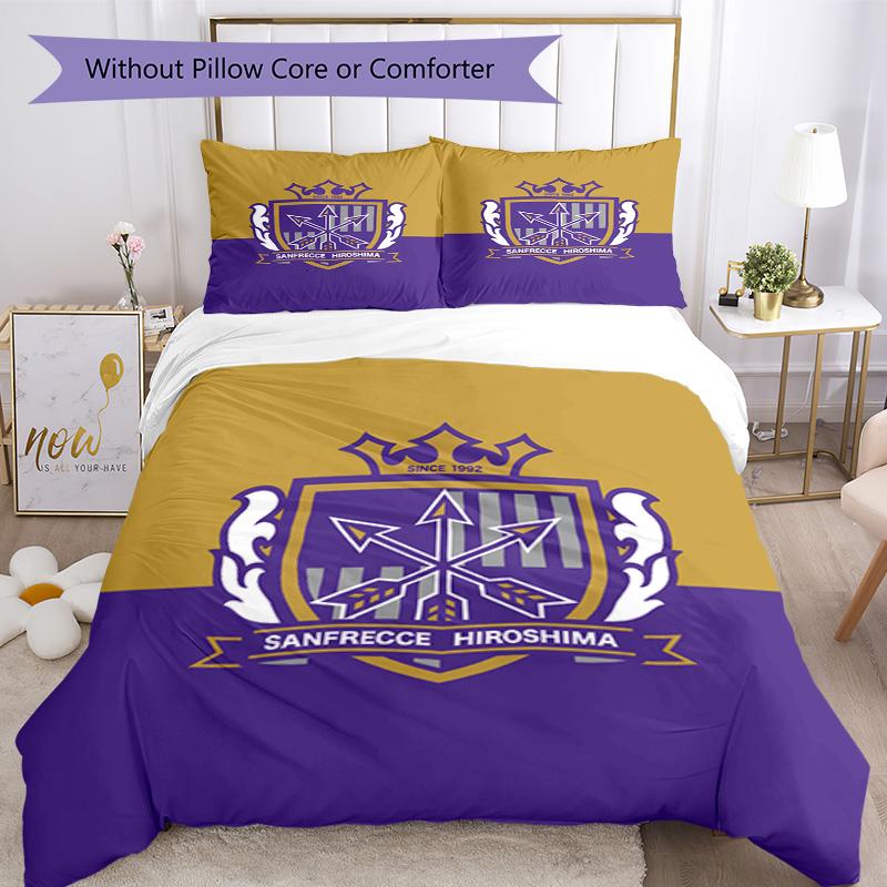 sanfrecce hiroshima Printed Pattern Duvet Cover Set – includes 1 duvet cover and 2 matching pillowcases Bedroom decor Christmas gifts