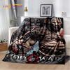 29 Style Kratos God of War Games Cartoon Blanket,Soft Throw Blanket for Home Bedroom Bed Sofa Picnic Travel Office Cover Gifts