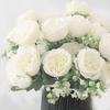 30cm Rose Artificial Flower for Decoration Fake Flowers Silk Peony Faux Bouquet Arrangements for Home Bridal Wedding Party Table