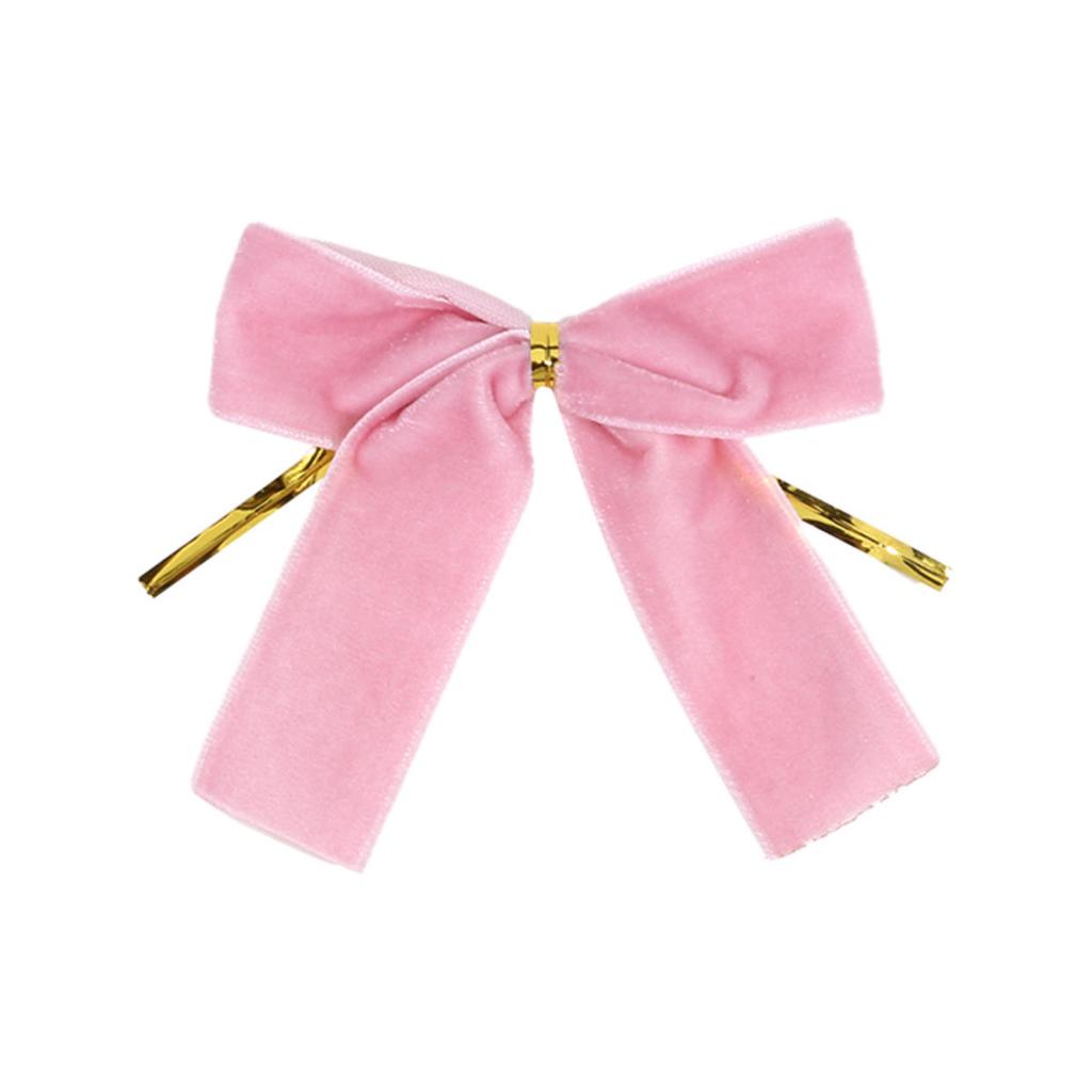 12pcs Small Velvet Bow Christmas Tree Decoration Soft Bowknot Hanging Enhances Holiday Atmosphere for DIY Use for Christmas Party Family Wedding