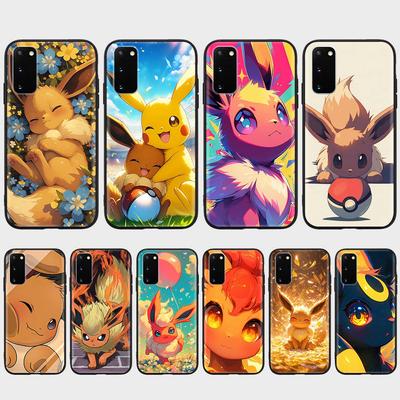 Чехол CT55 Eevee Pokemon для iPhone 16 15 Plus 14 13 12 11 Pro 8 7 6S 6 SE 5S X XR XS Max Realme C30 C33 C31 9I Huawei P30 черный мягкий чехол